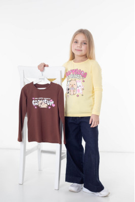 Комплект для дівчаток з 2-х лонгслівів